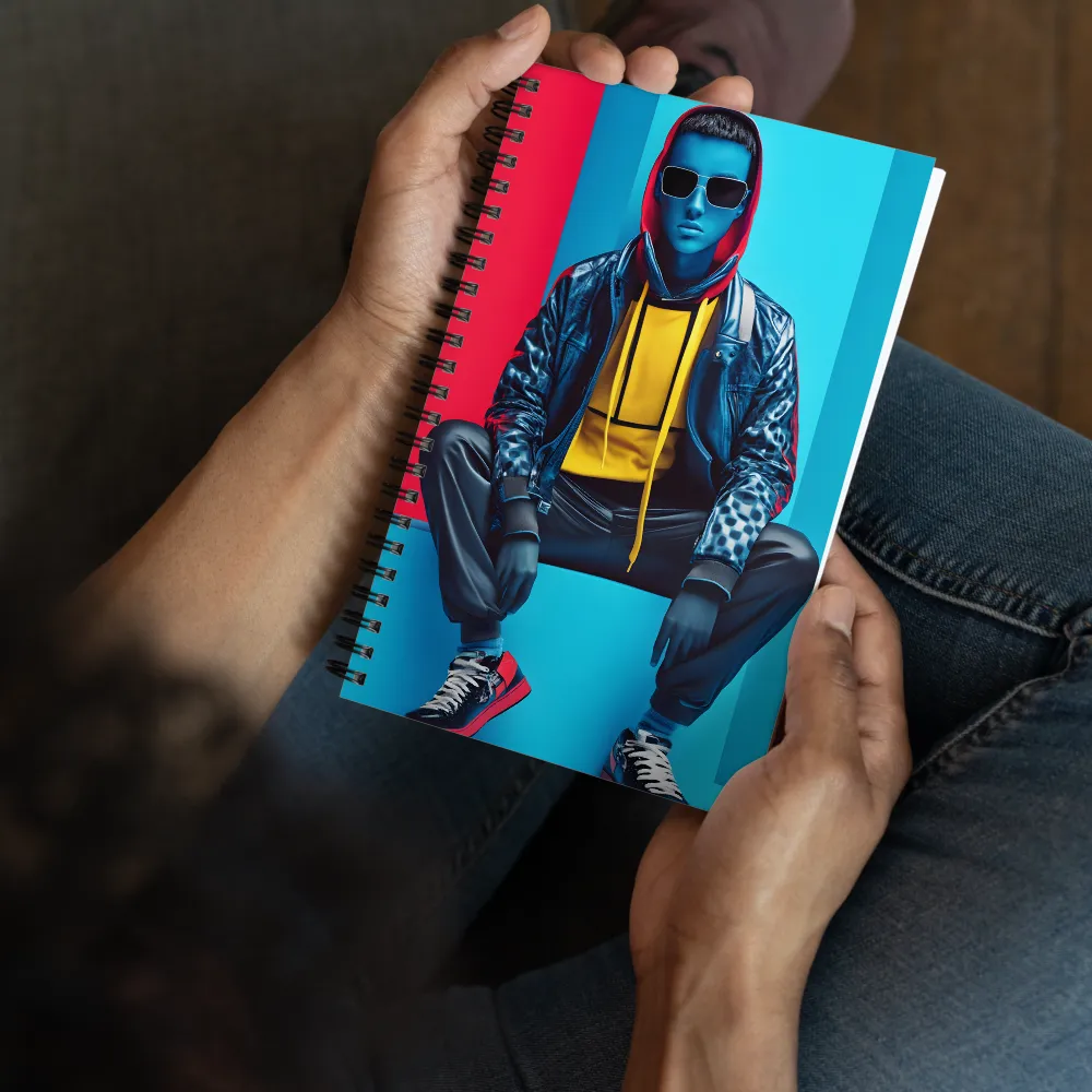 Chromatic Urban Figure 
 Spiral Notebook | 140 pages