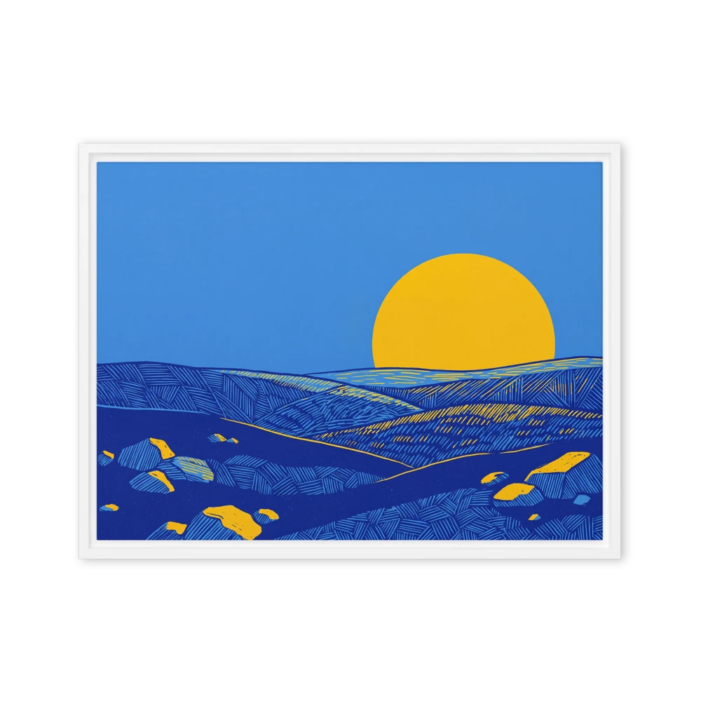 Stylized Sun Hills | Art Print