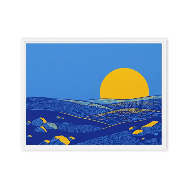 Stylized Sun Hills | Art Print