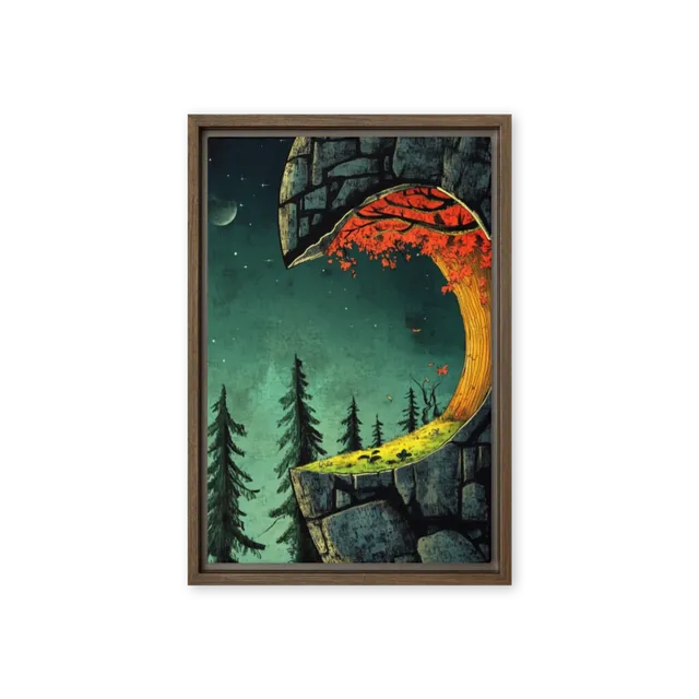 Embrace of Autumn Night | Art Print