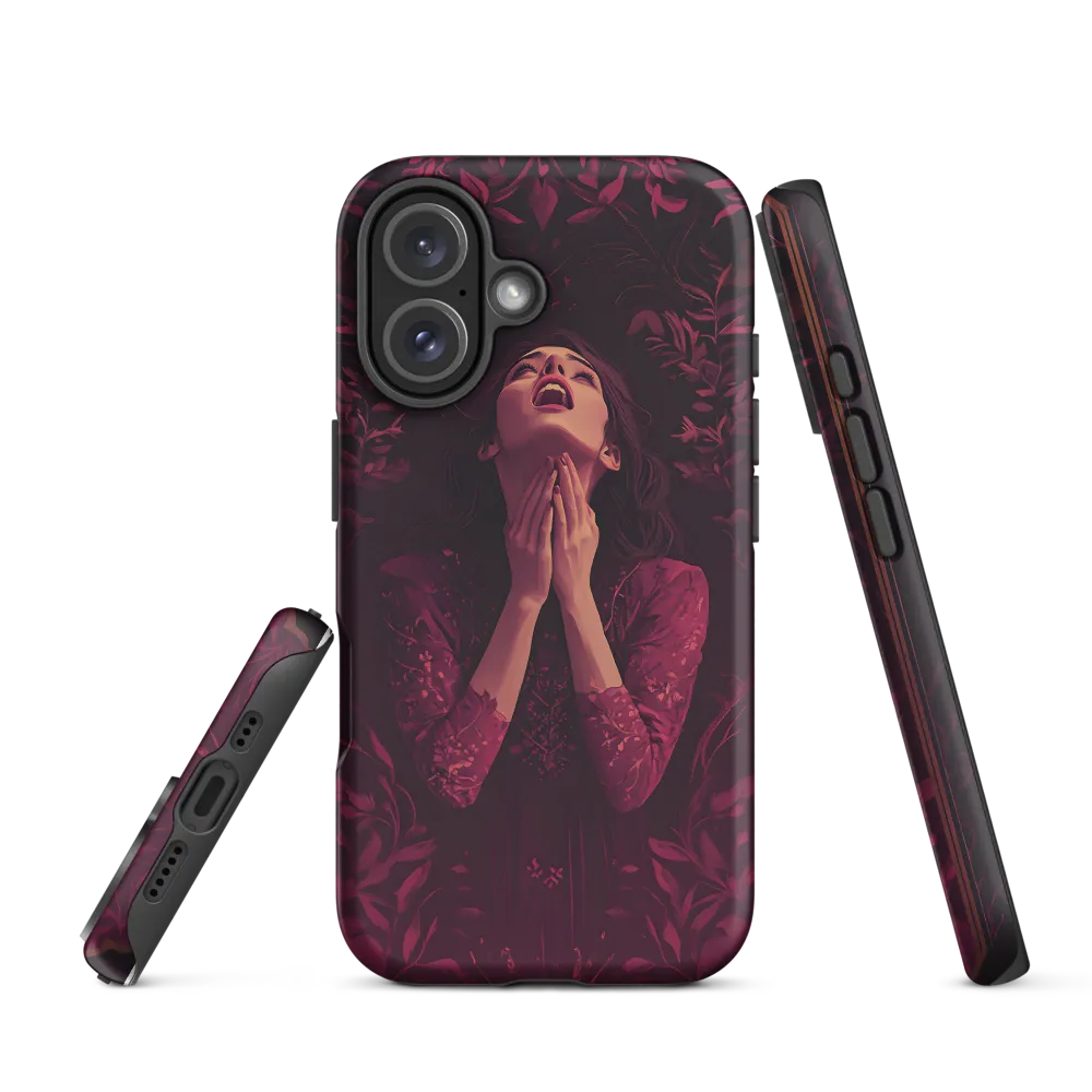 Woman in Floral Dress | Phone Case