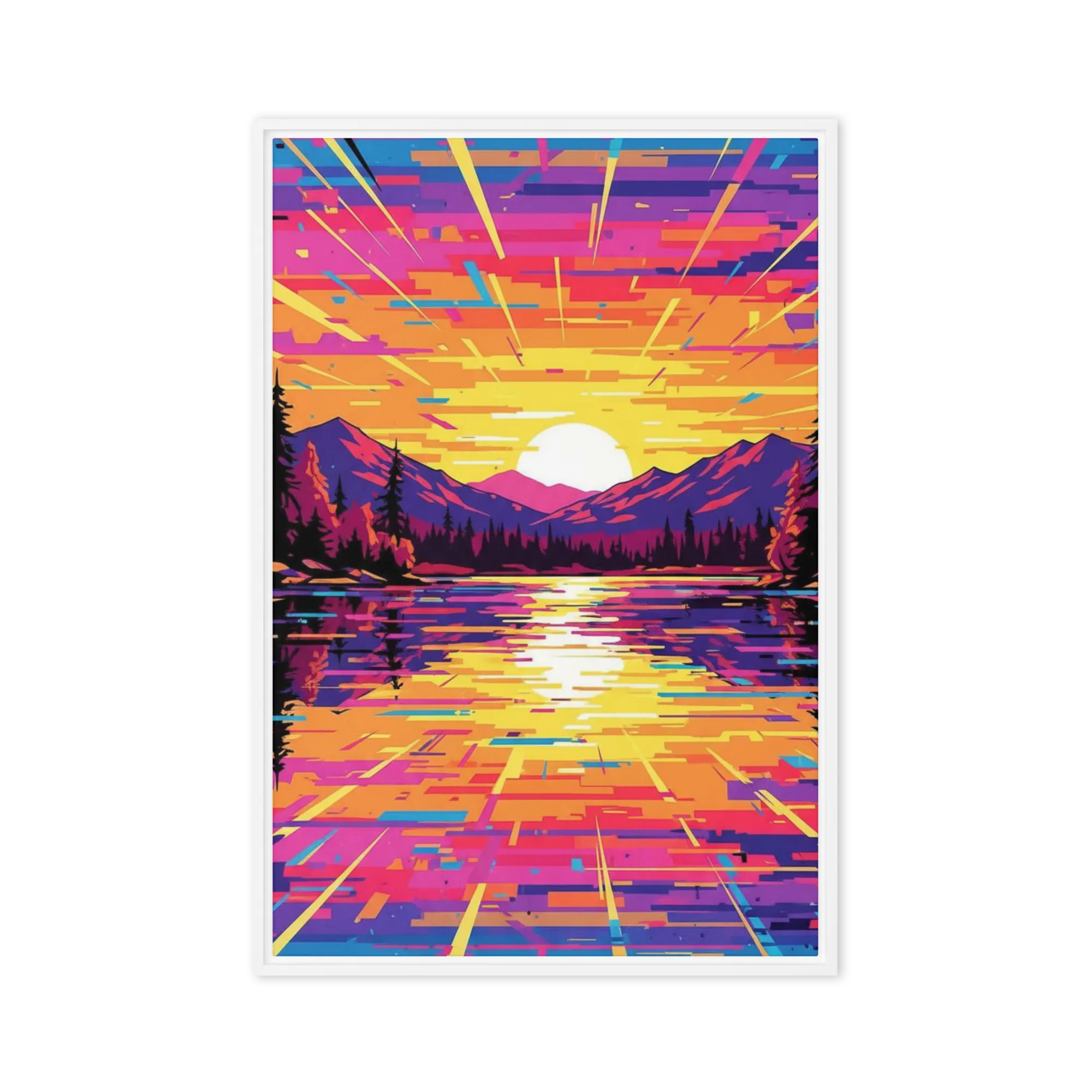 Neon Horizon Lake