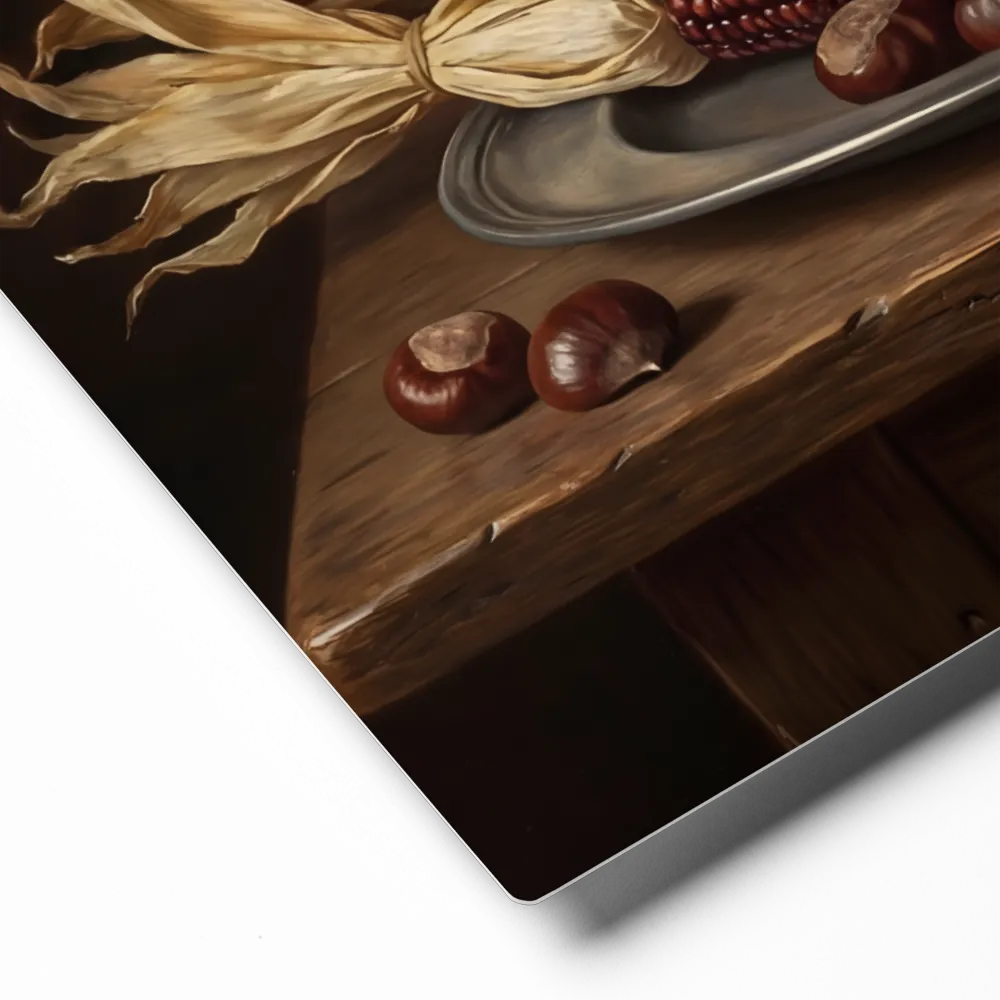 Abundant Harvest 
 Poster with Red oak Frame | 12″x 16″