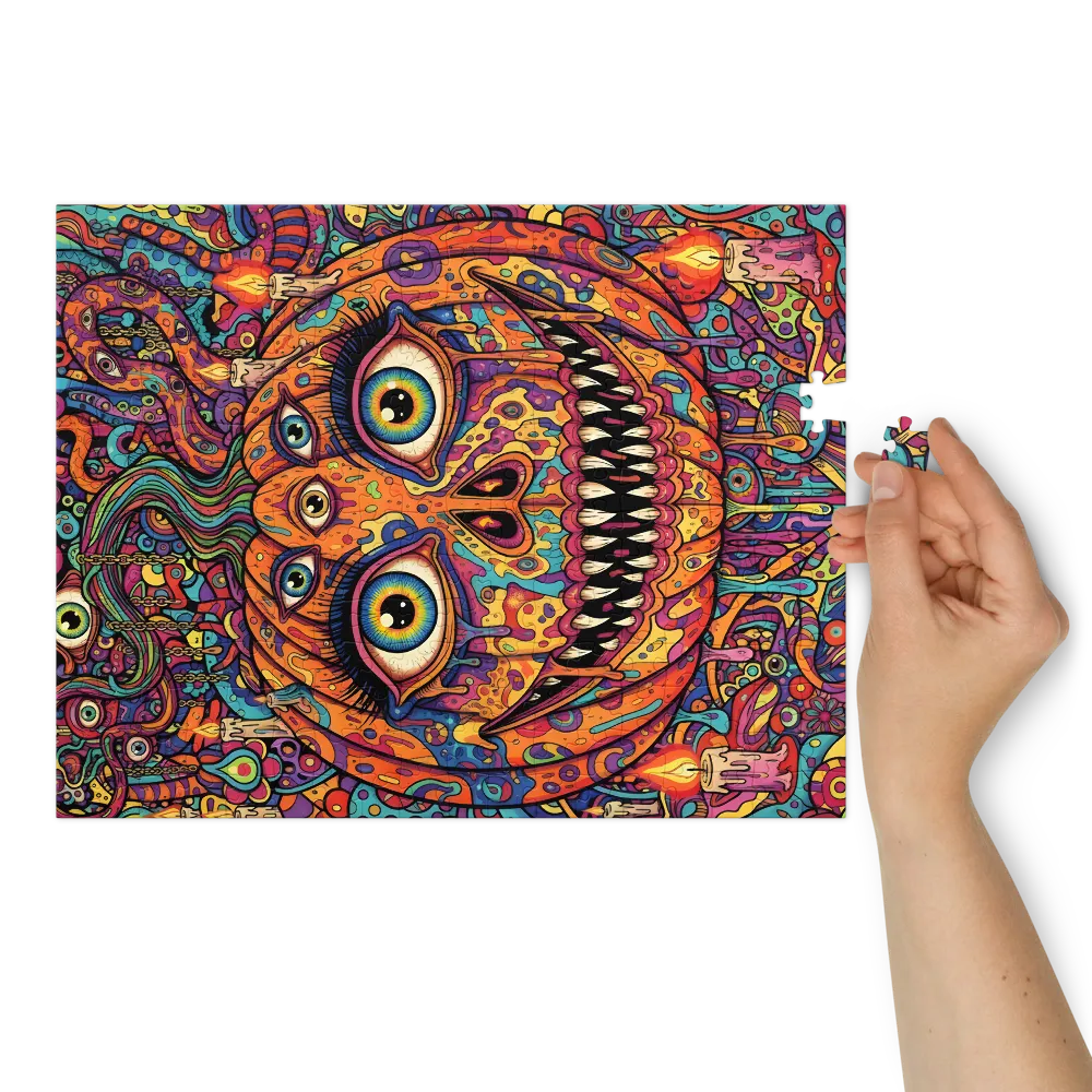 Psychedelic Jack-o'-Lantern | Jigsaw Puzzles
