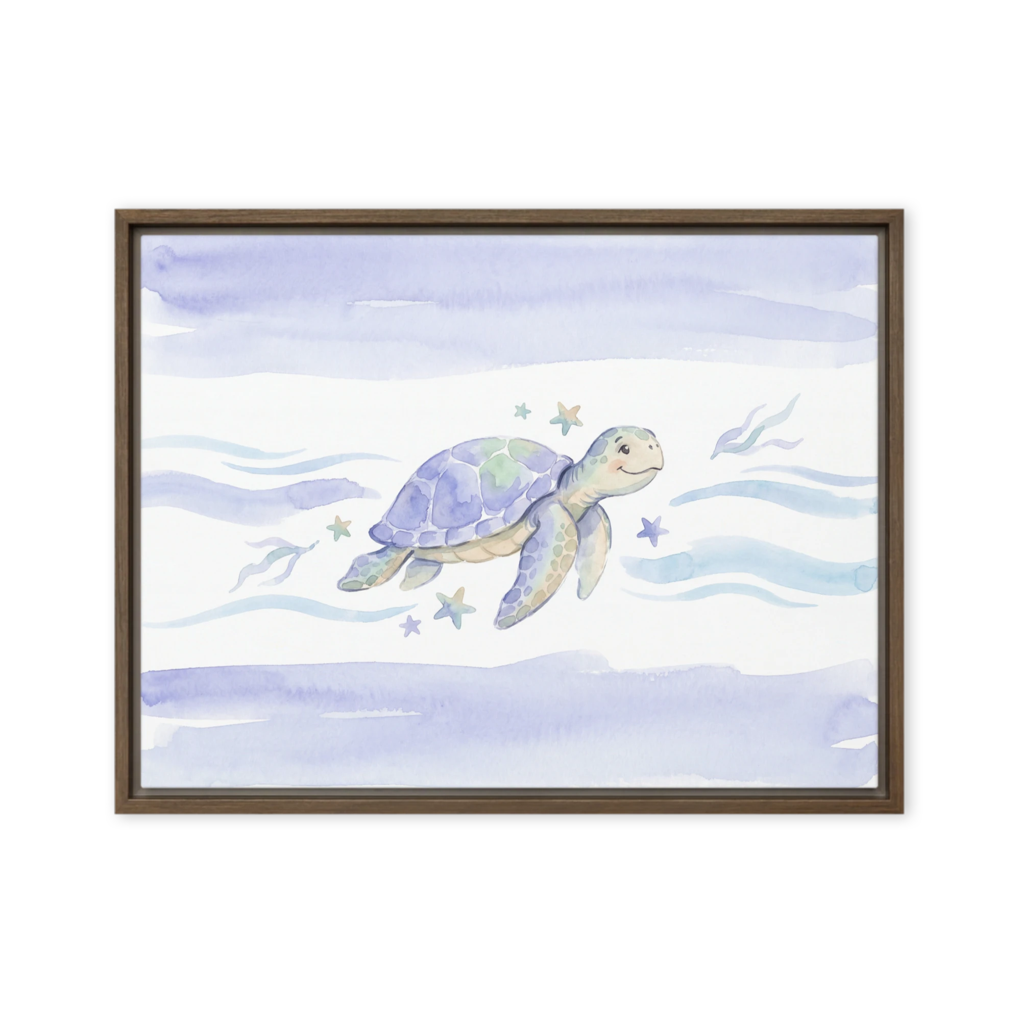 Whimsical Watercolor Turtle