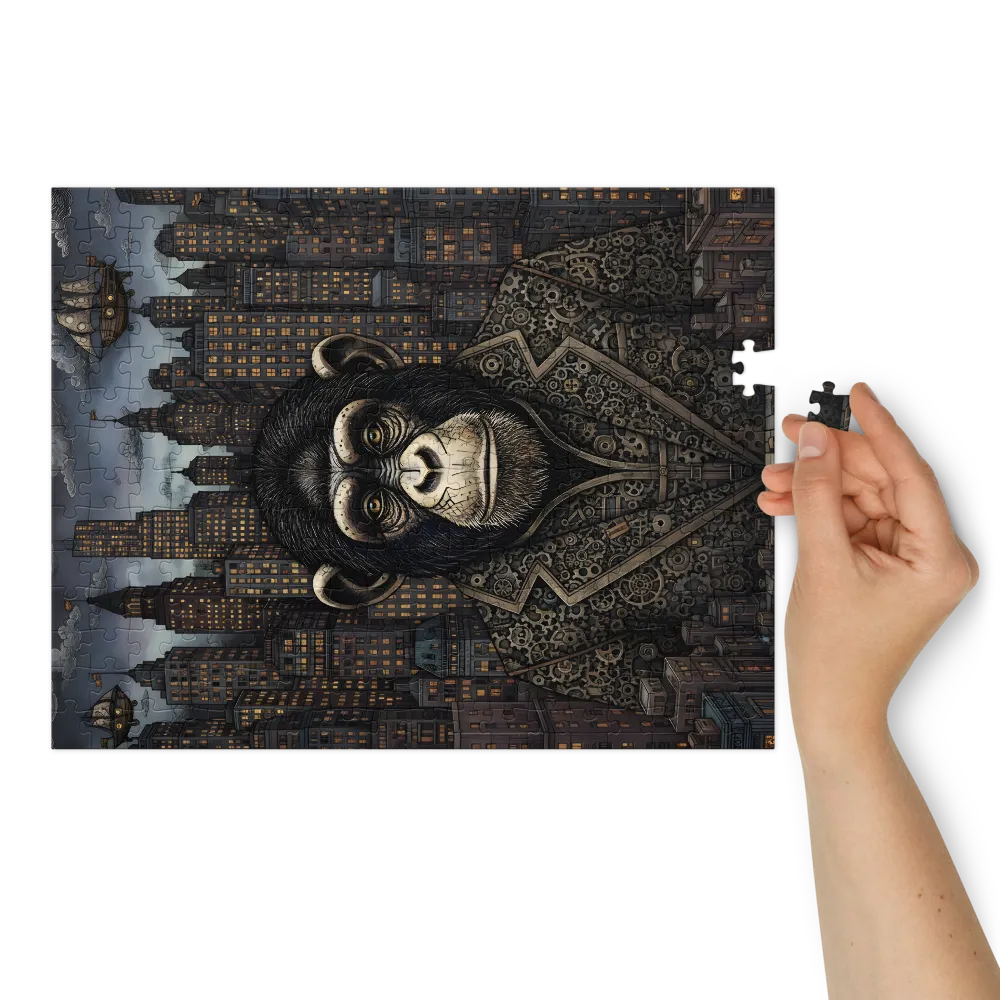 Steampunk Gentleman Chimp | Jigsaw Puzzles