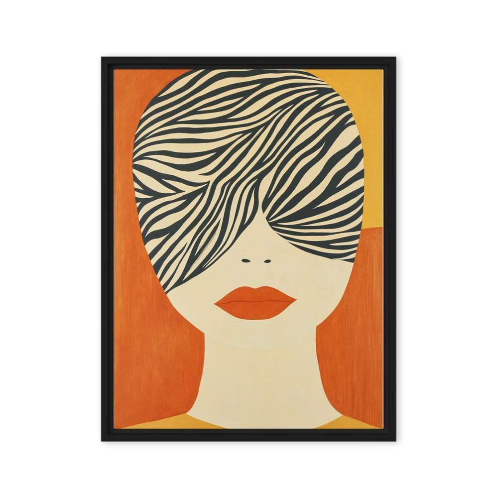Stylized Zebra Portrait | Art Print