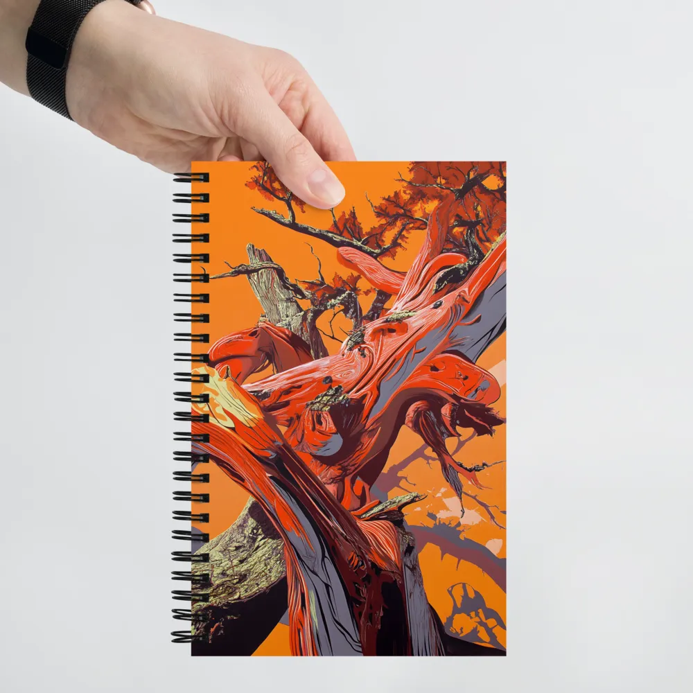 Tangled Ember Tree 
 Spiral Notebook | 140 pages