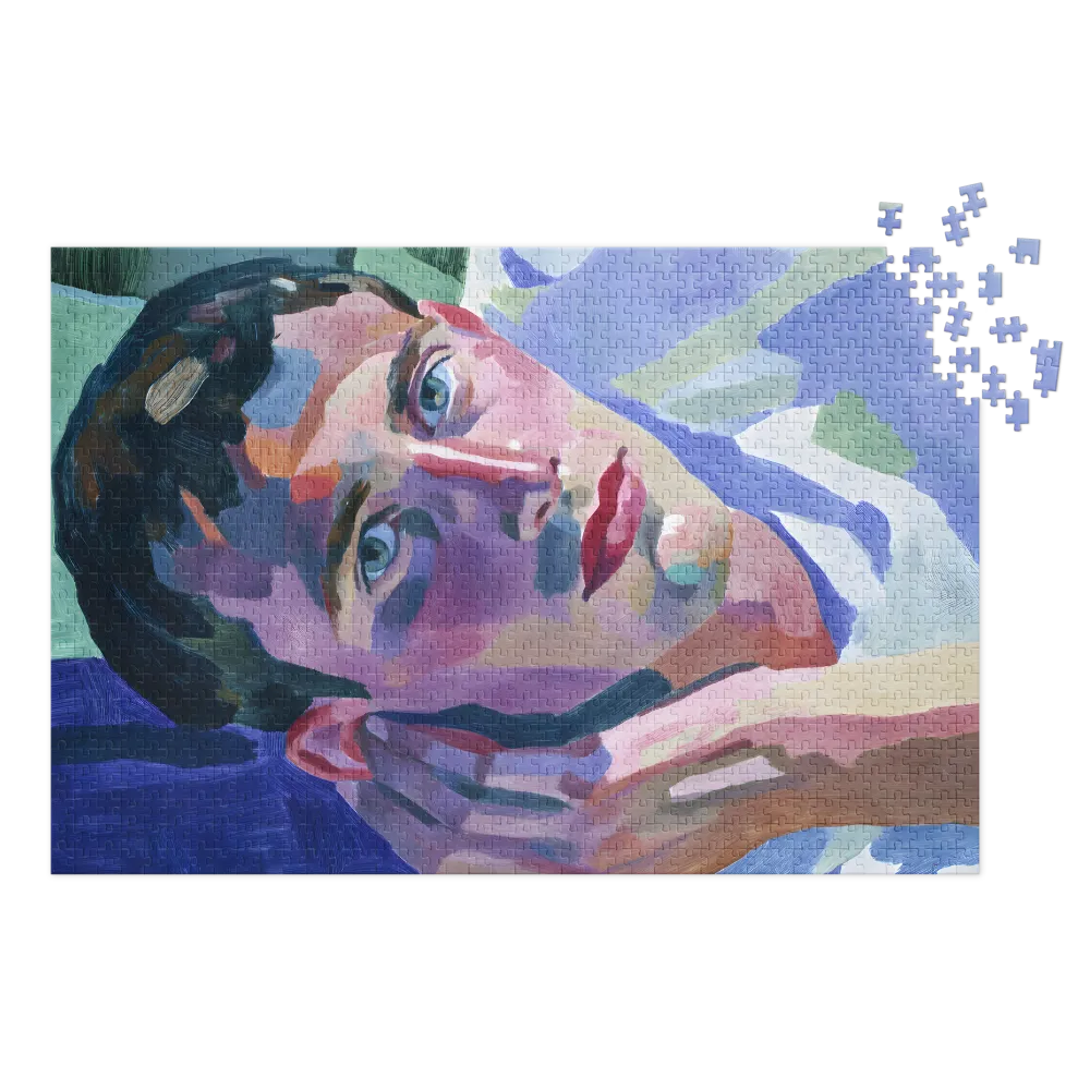 Retrato de Emoción Vívida 
 Puzzle en caja de metal