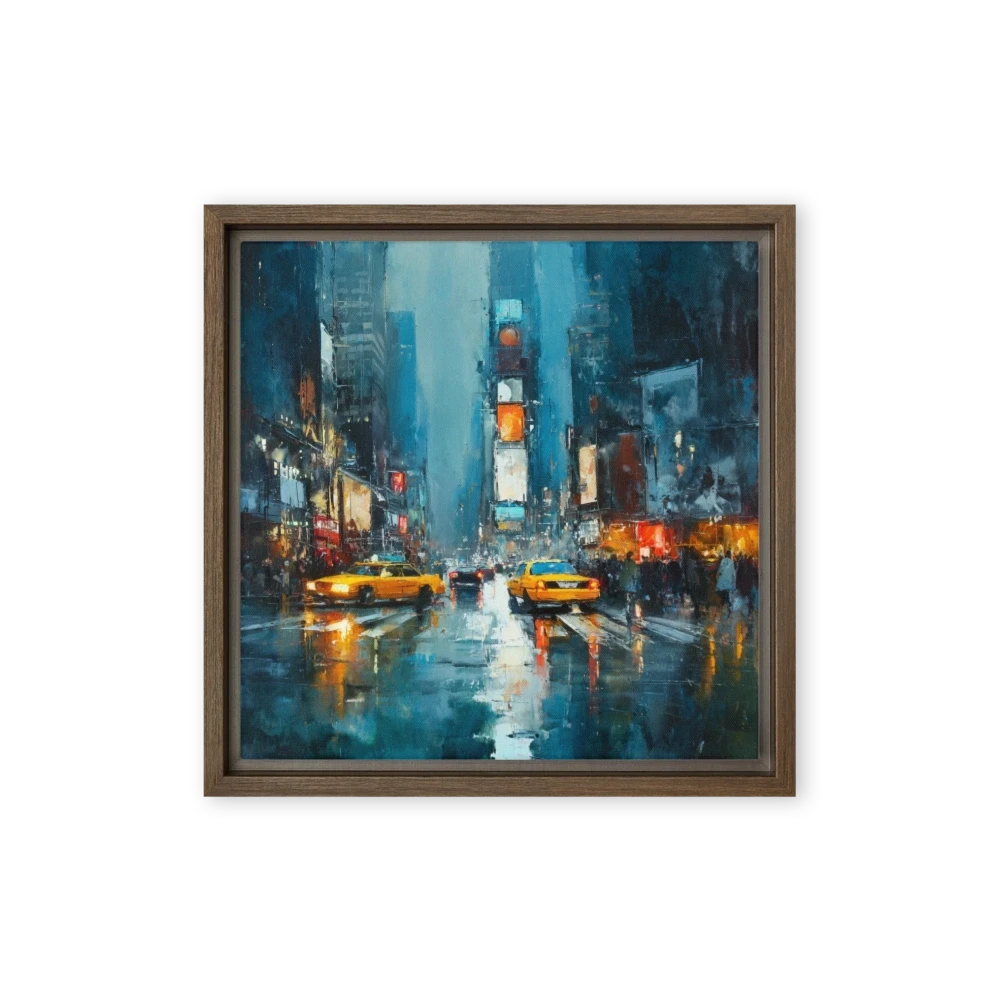 Rainy Reflections in Times Square | Art Print