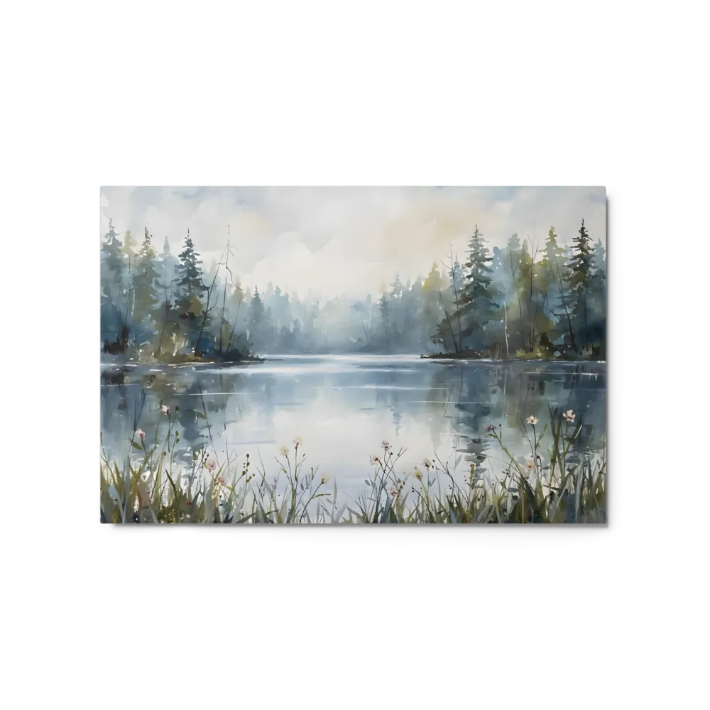 Misty Lake Reflection