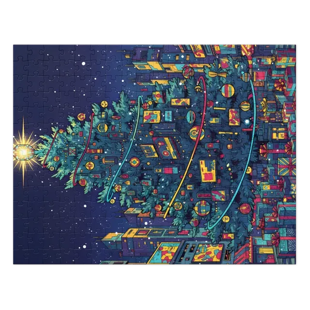 Midnight City Christmas Tree | Jigsaw Puzzles
