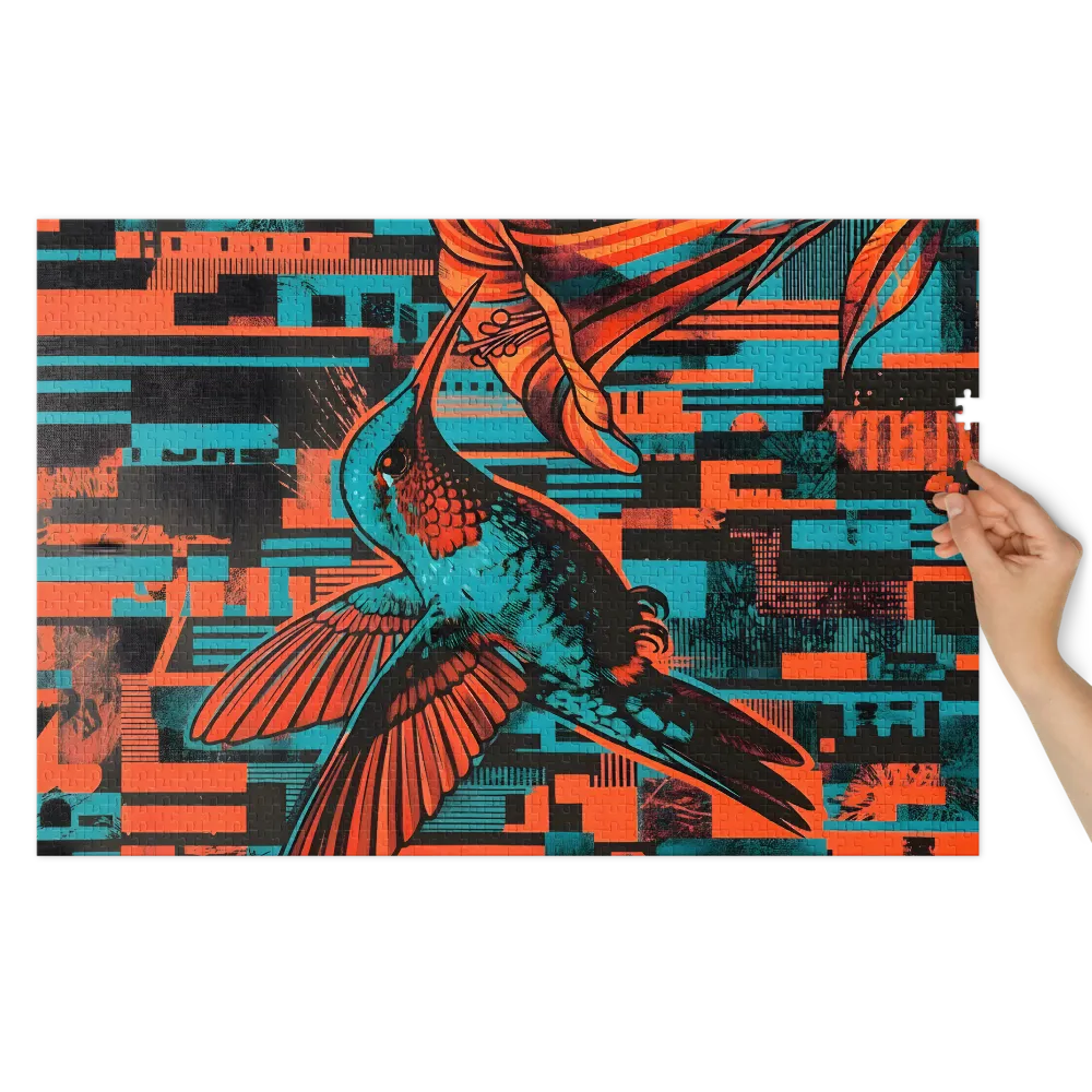 Hummingbird Screenprint | Jigsaw Puzzles