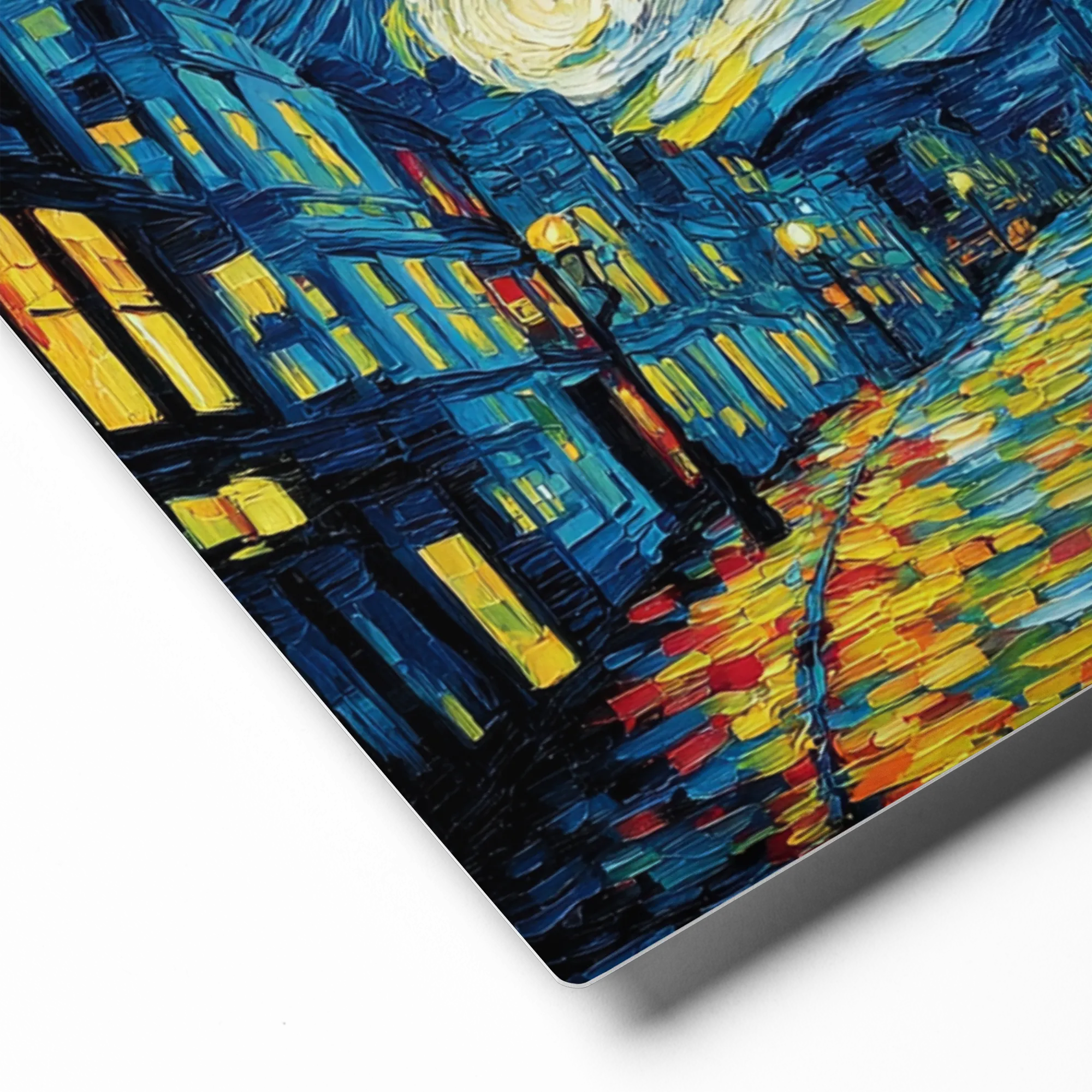 A Starry Night City Stroll | Art Print