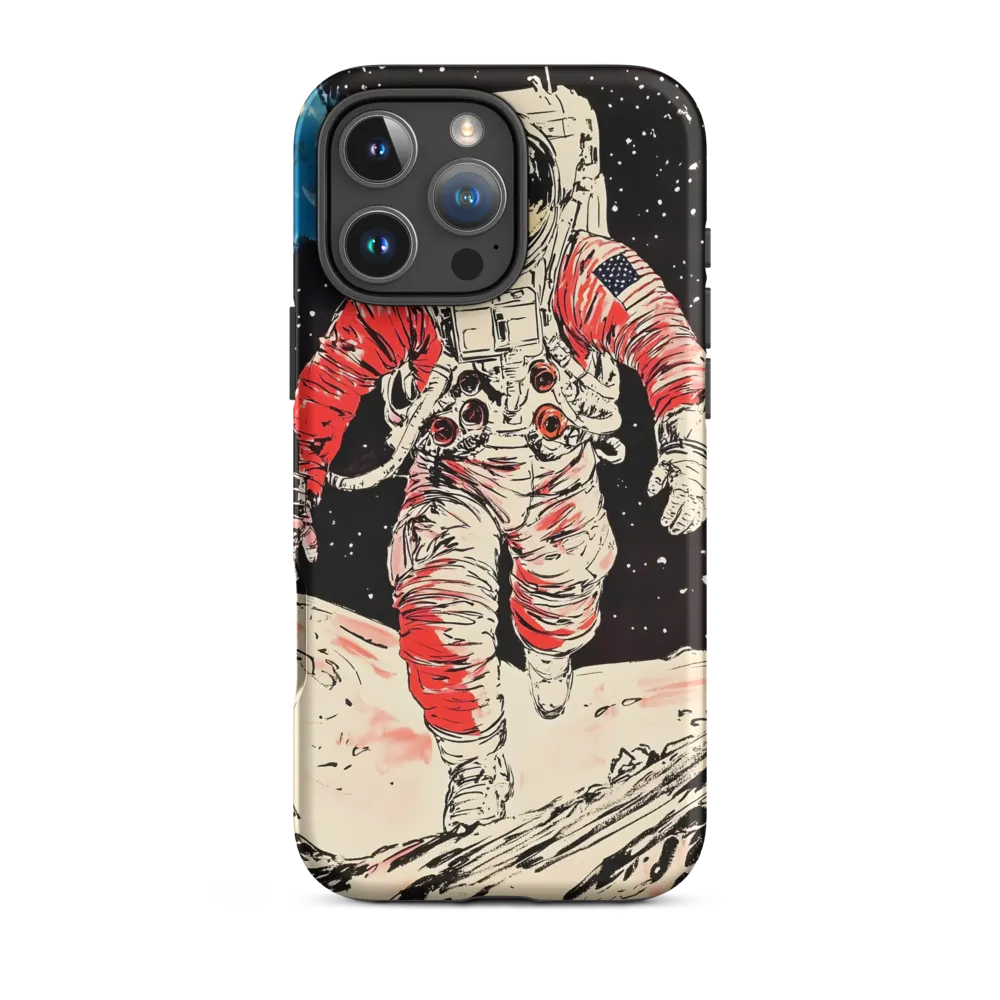 Astronaut in Red Spacesuit | Phone Case