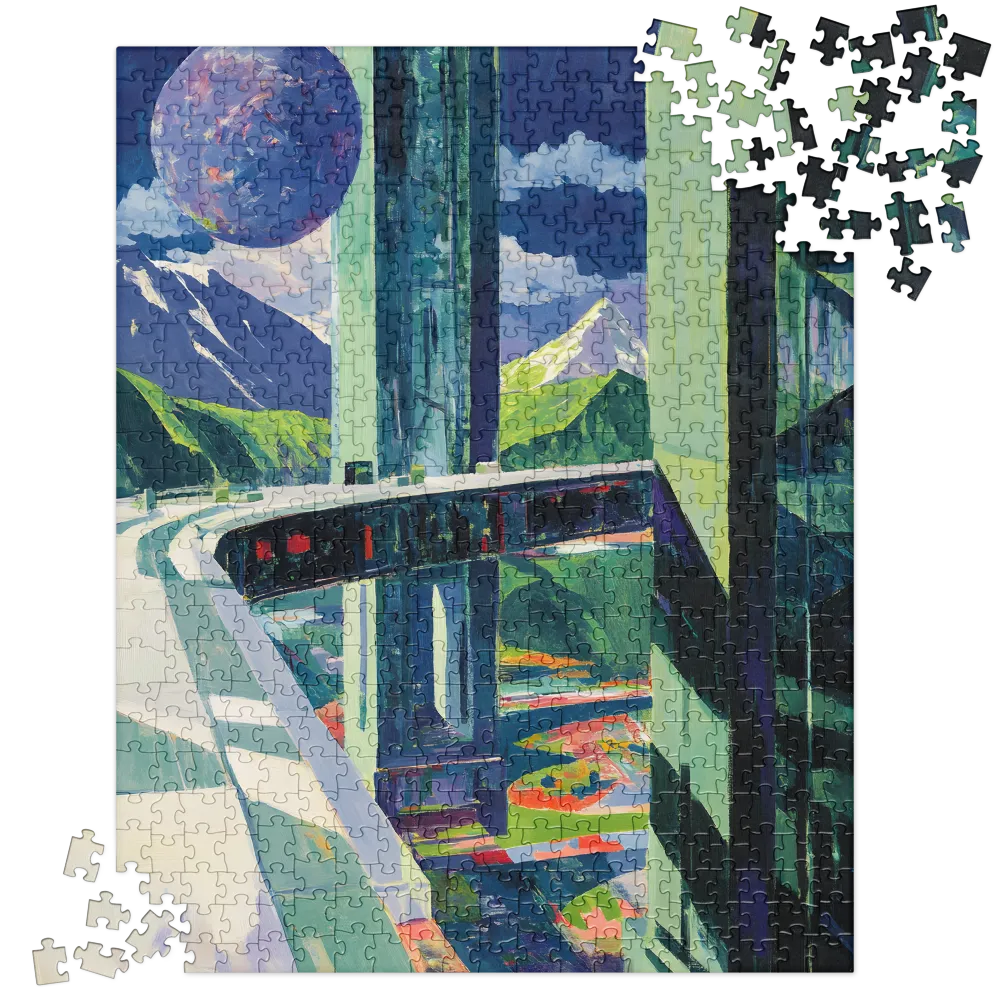 Cosmic Mountainscape 
 Jigsaw Puzzle