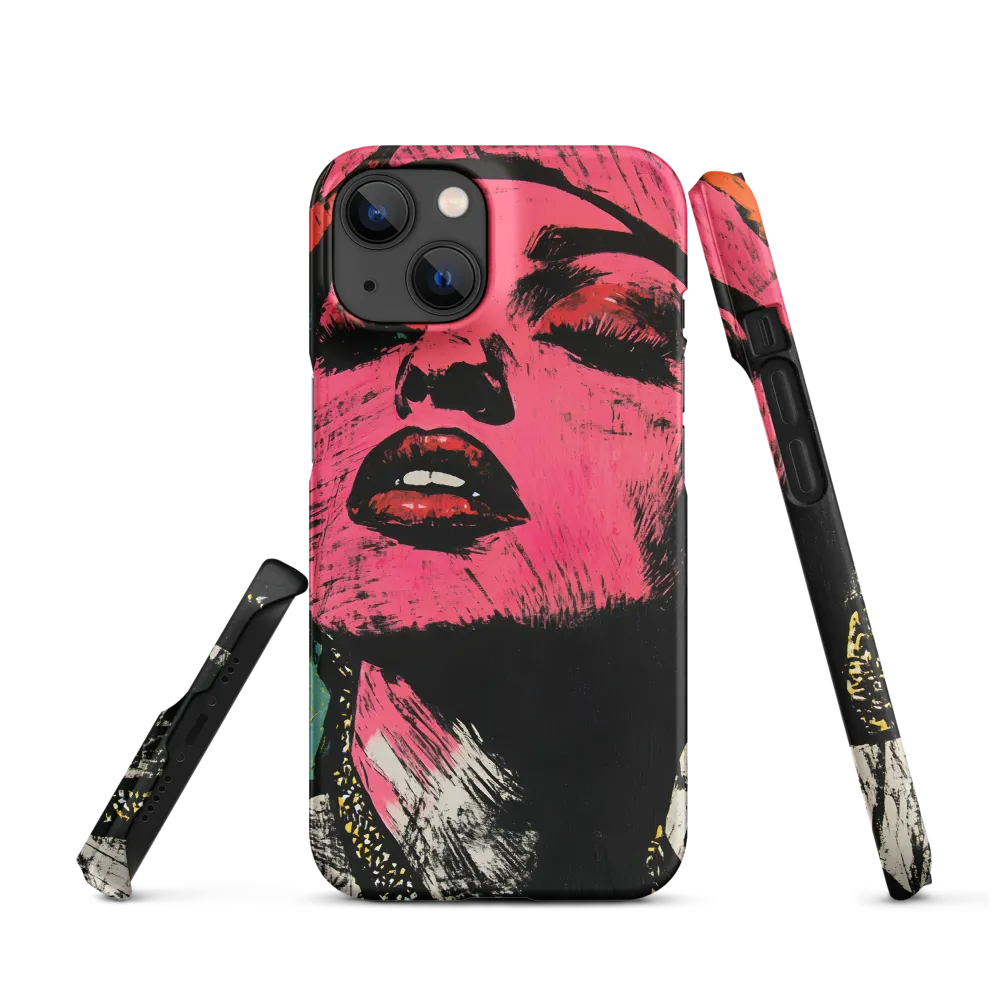 Neon Pink Pop Art Portrait | Phone Case