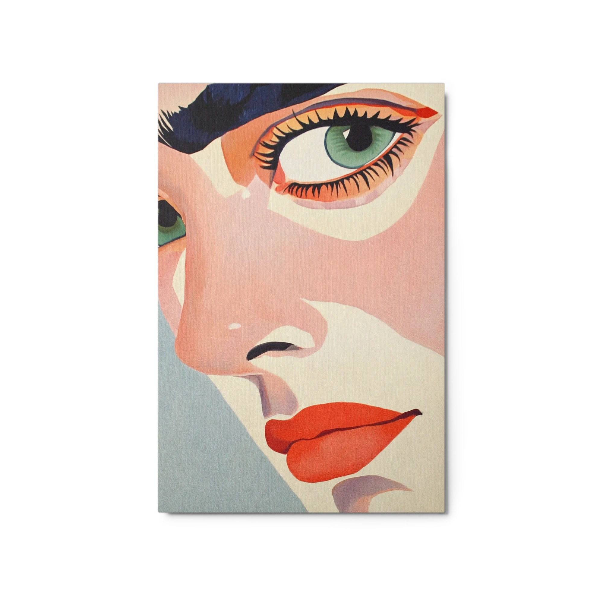 Close-Up Pop Art Portrait