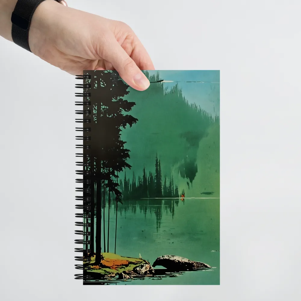 Emerald Forest Lake 
 Spiral Notebook | 140 pages