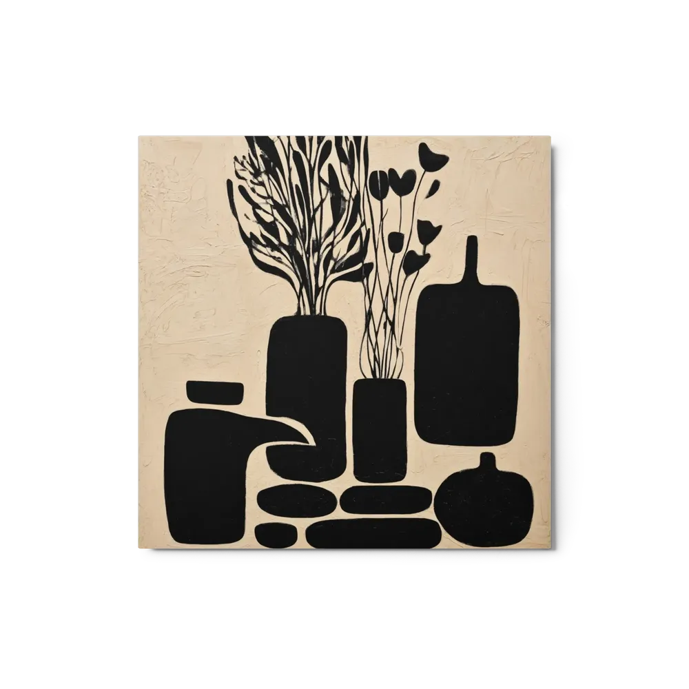 Minimalist Black Vases | Art Print