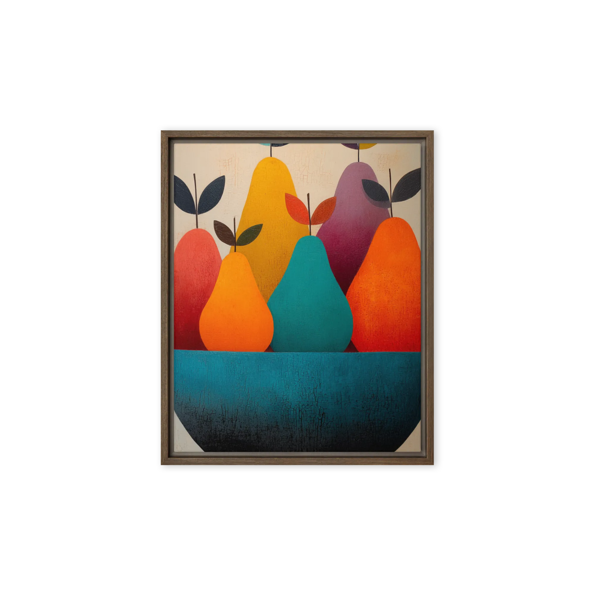 Bowl of Stylized Pears | Art Print