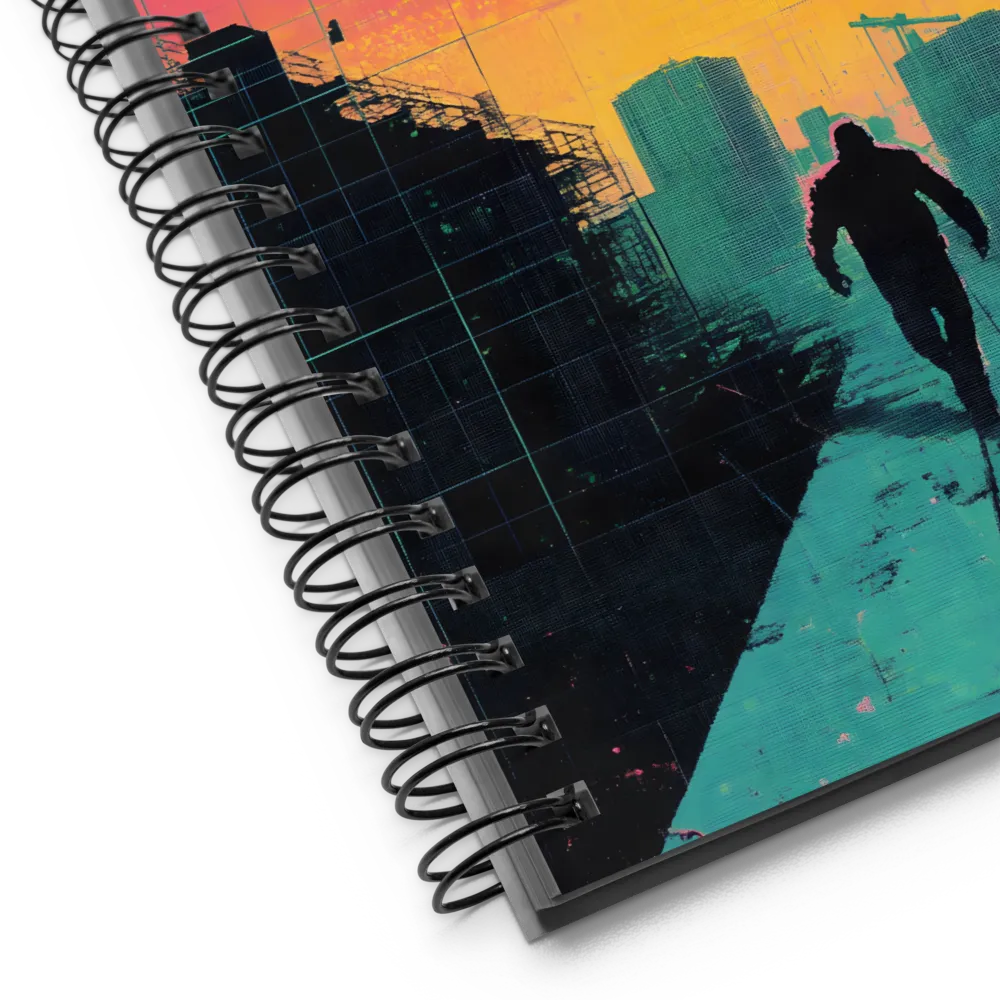 Dystopian Sunset Boulevard 
 Spiral Notebook | 140 pages