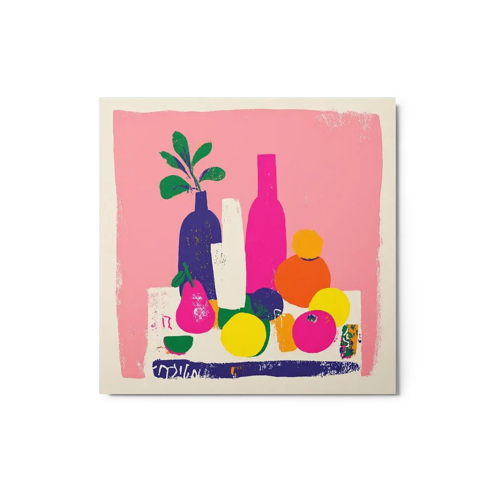 Still Life with Citrus and Bottles | Art Print
