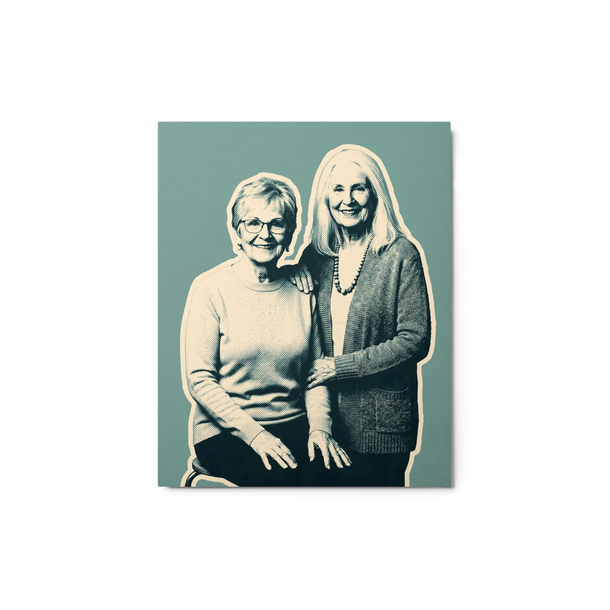 Family Portrait — Duotone Screenprint