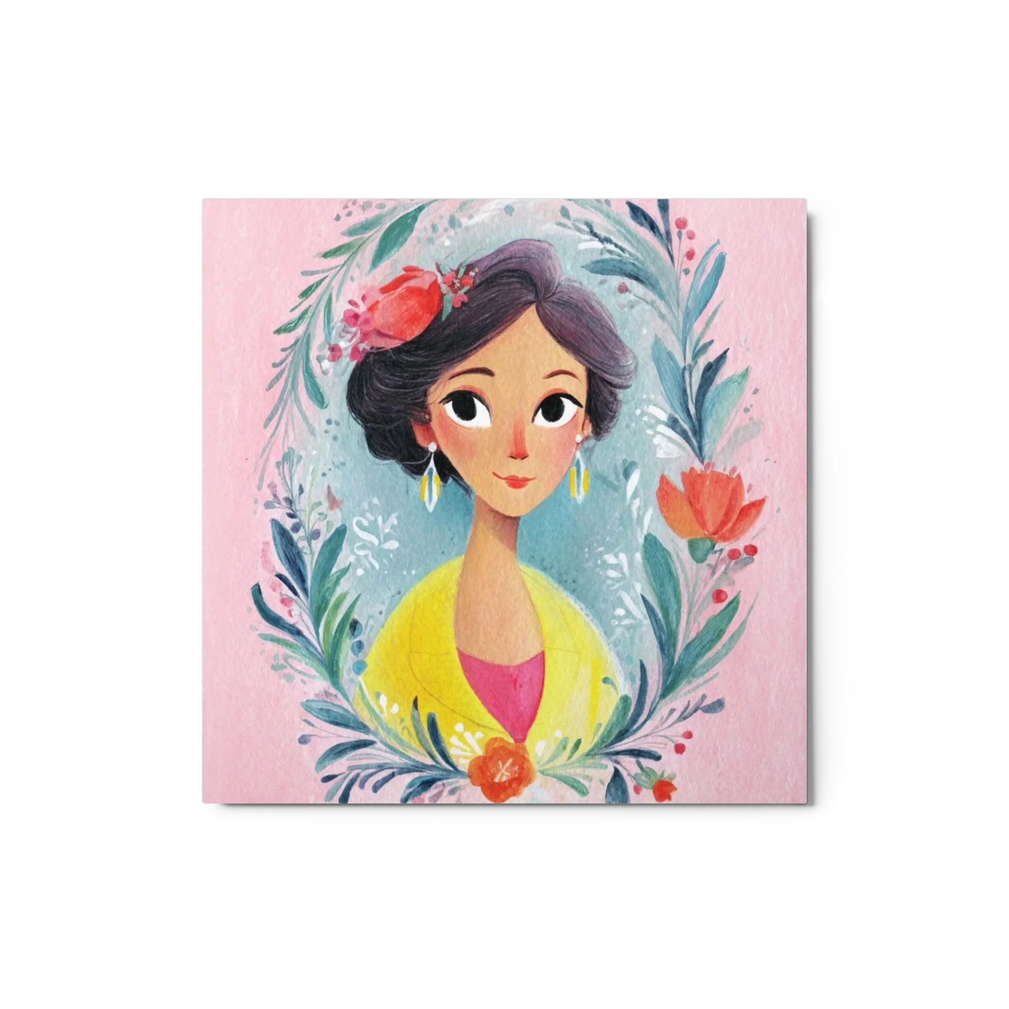 Floral Portrait of a Woman
