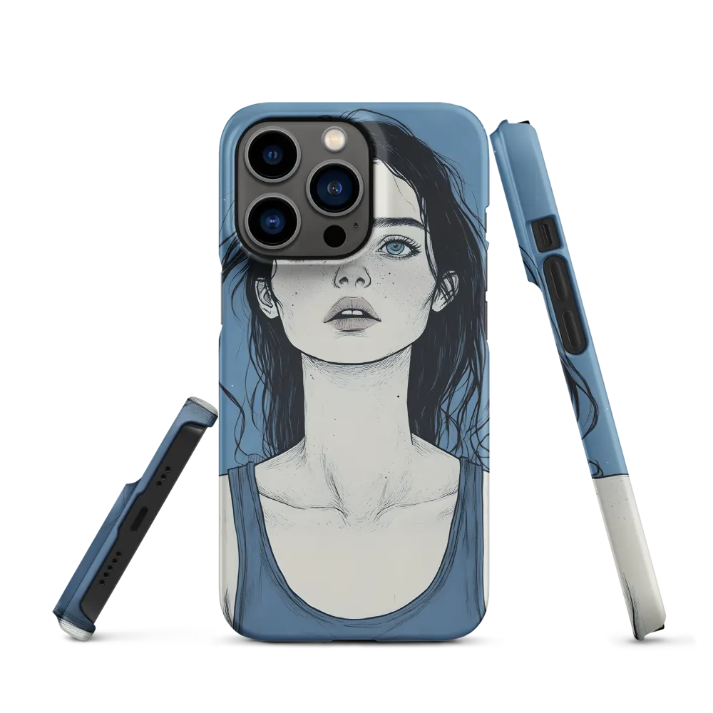 Illustrated Portrait of a Young Woman | Phone Case