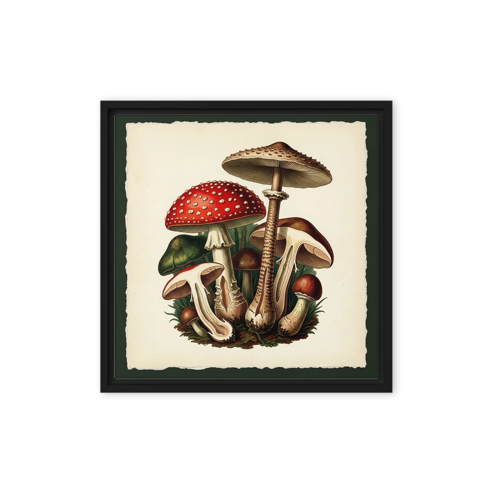 Forest Fungi Gathering | Art Print