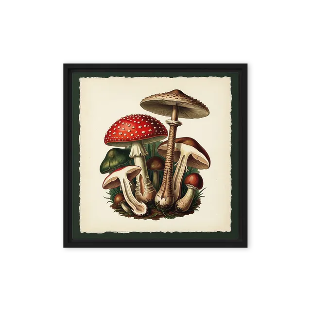 Forest Fungi Gathering | Art Print