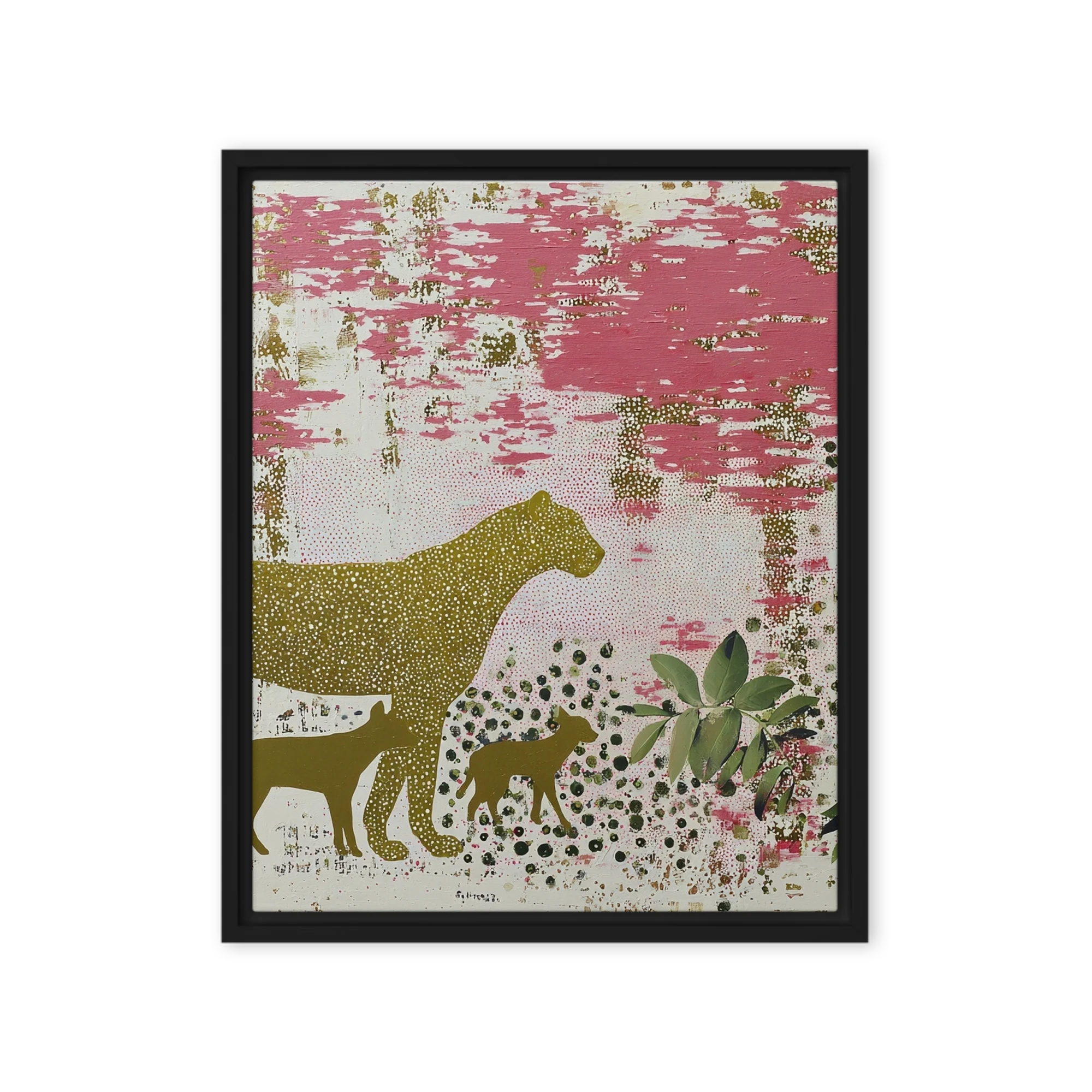 Leopard in Pink Realm