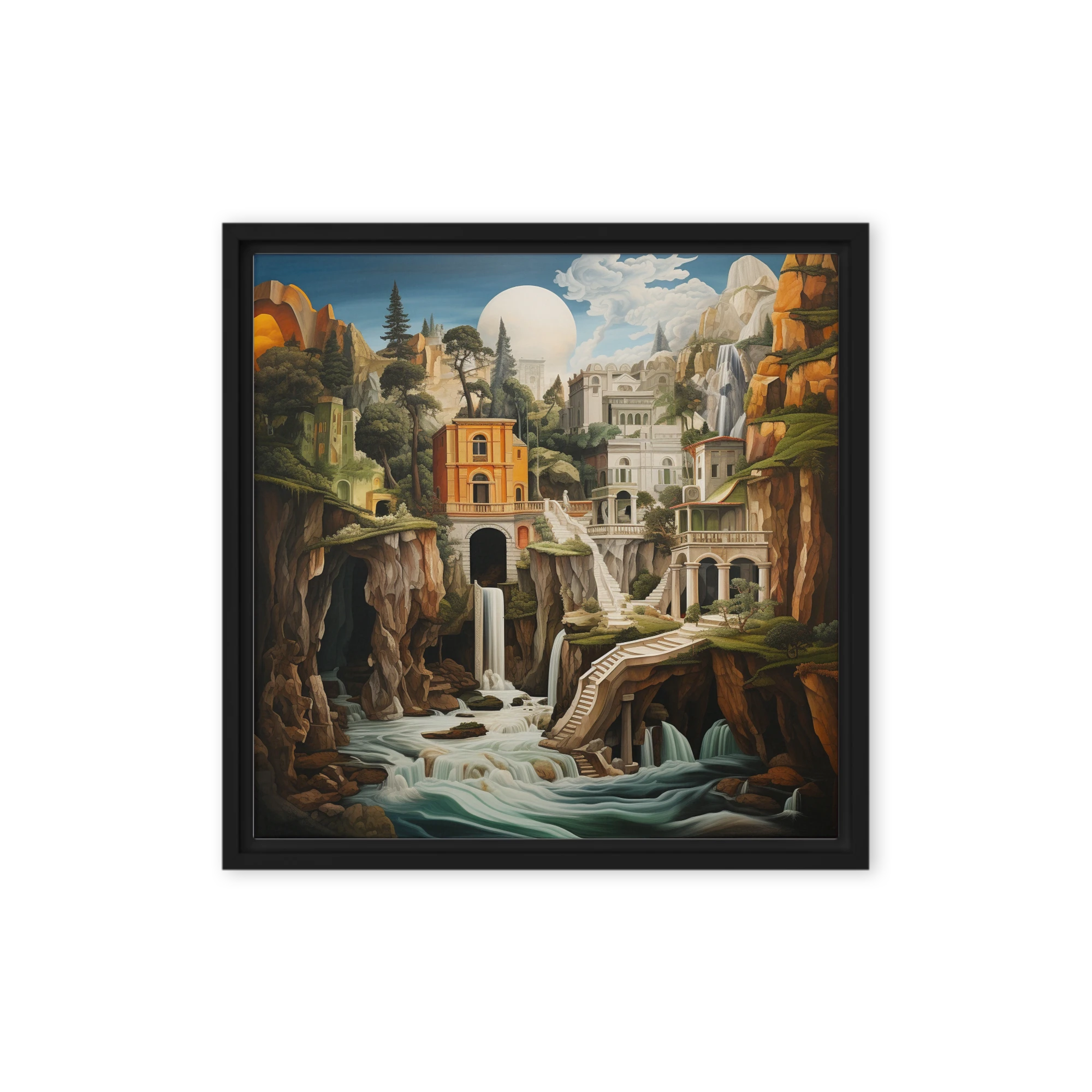 The Cliffside Cascades | Art Print