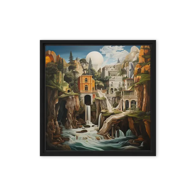 The Cliffside Cascades | Art Print