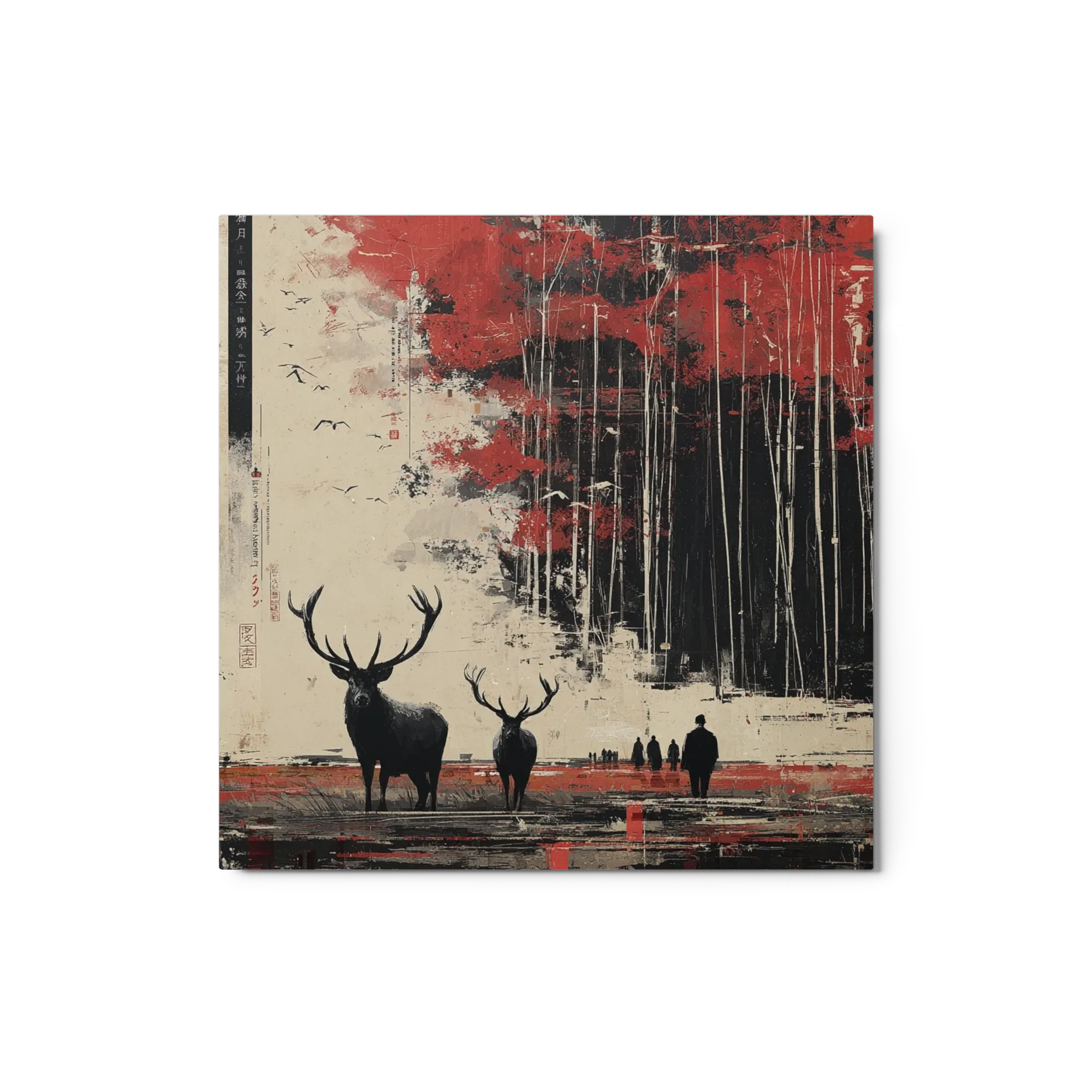 Red Canopy and Stags