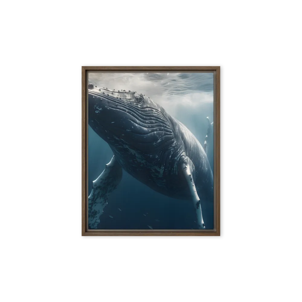 Deep Blue Majesty 
 Canvas with Black Frame