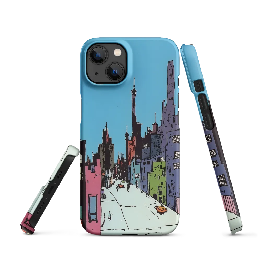 Colorful Cityscape Illustration | Phone Case