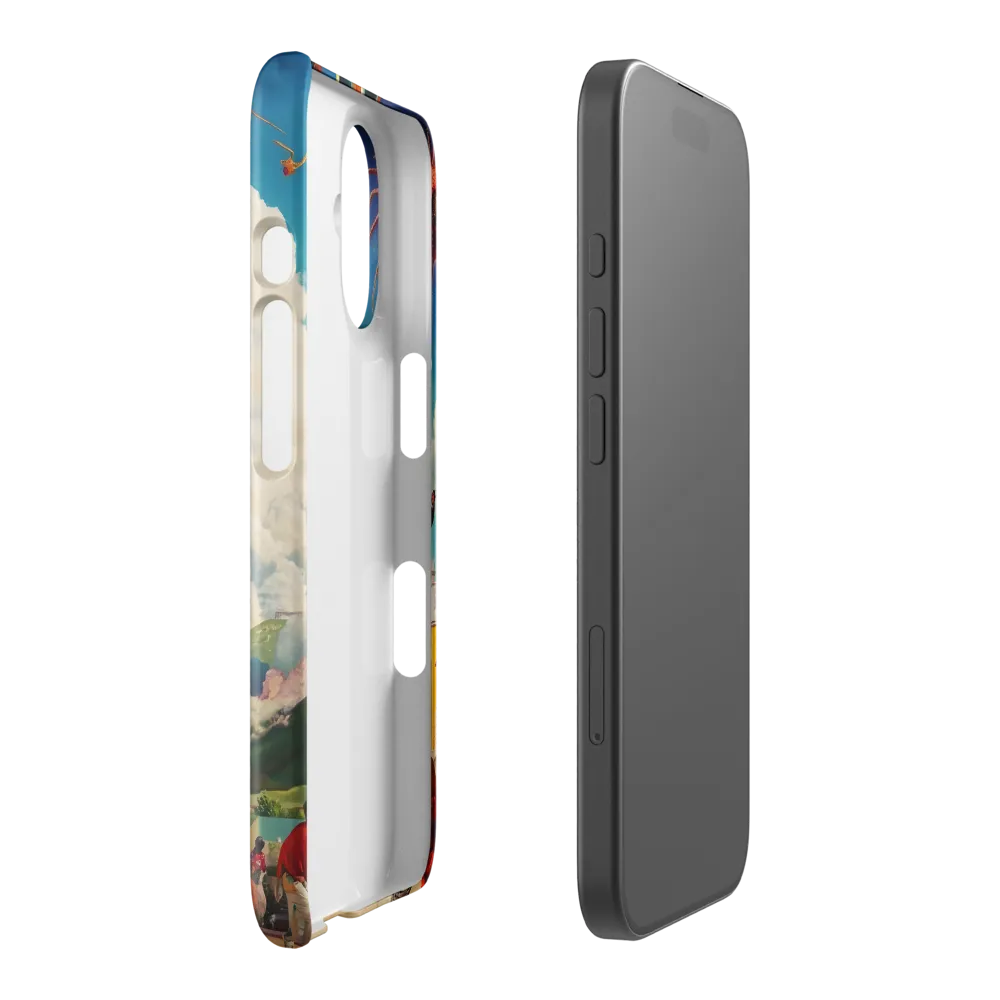 Urban Surrealism: The Goggle-Eyed Giant 
 iPhone 14 Pro | Tough Case