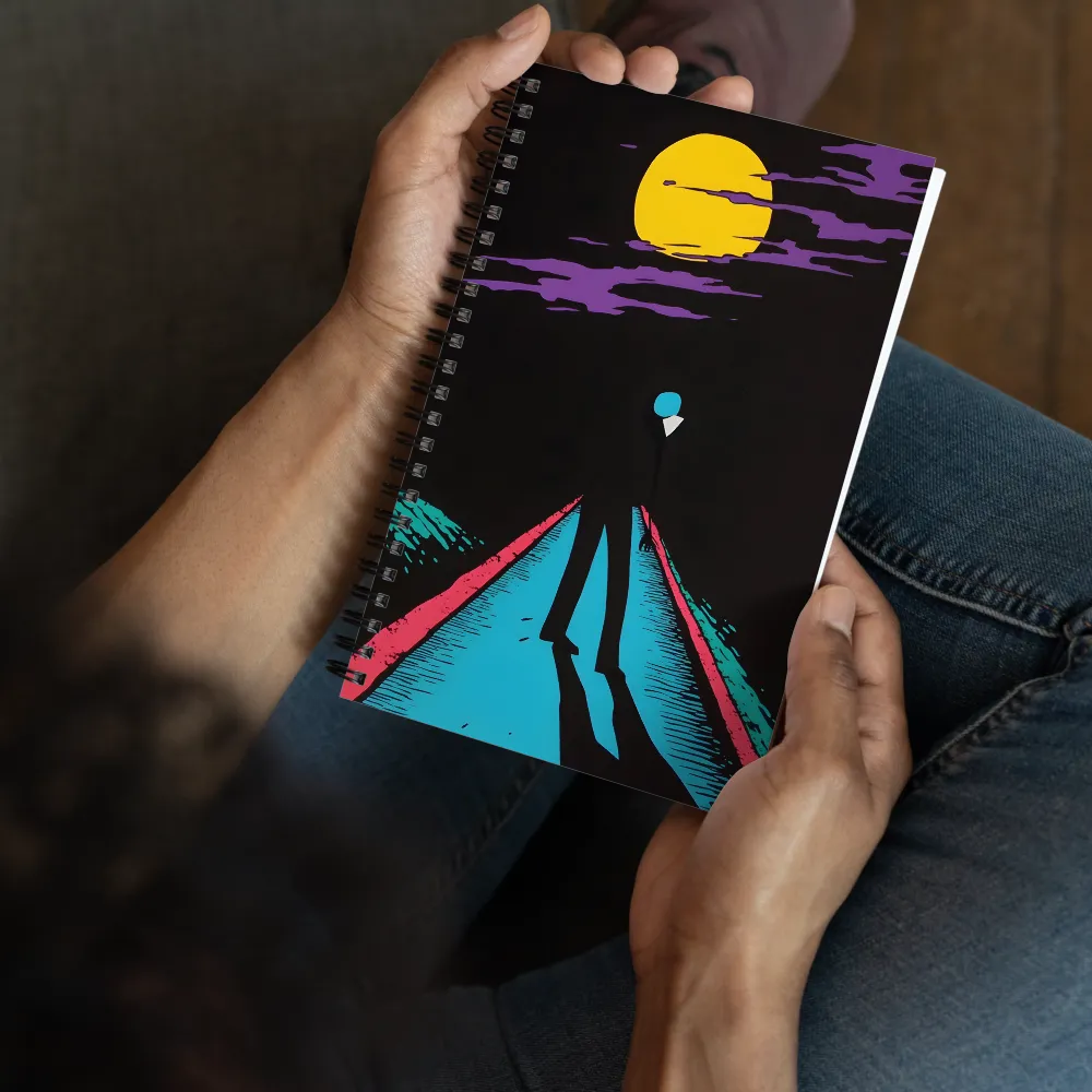 Lunar Wanderer's Path 
 Spiral Notebook | 140 pages