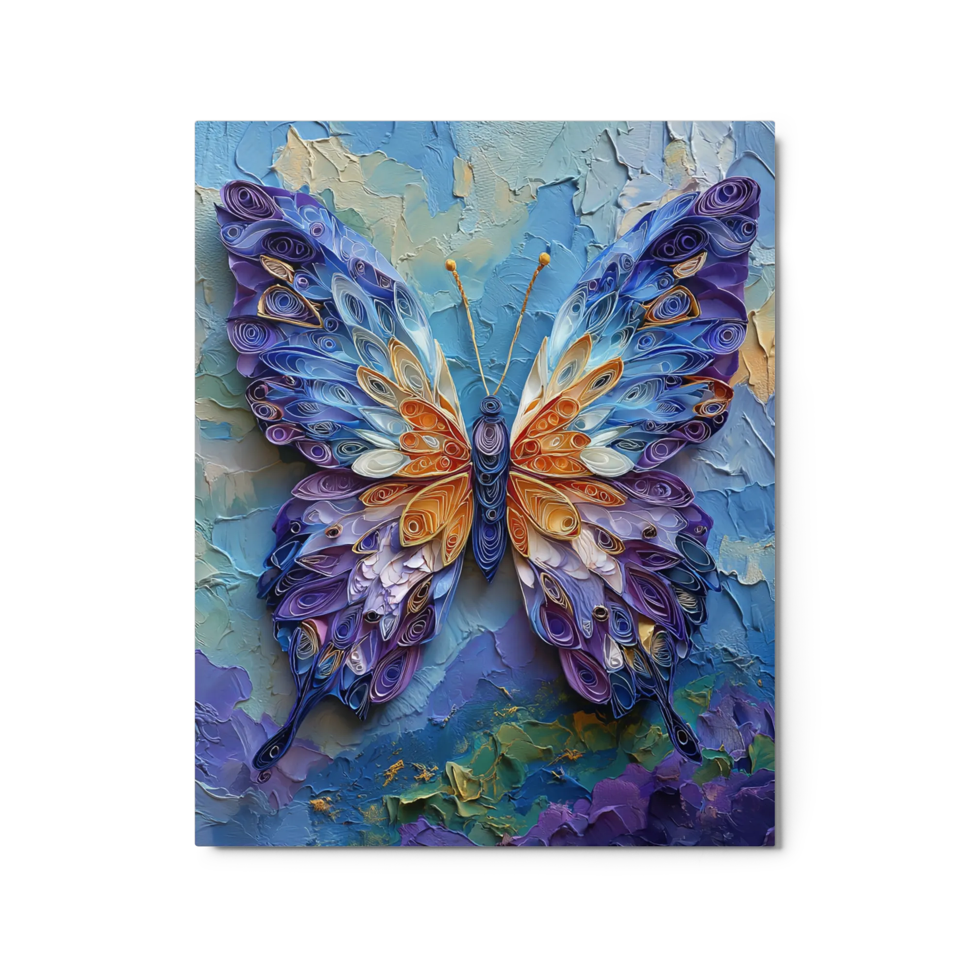 Blue Quilled Butterfly | Art Print