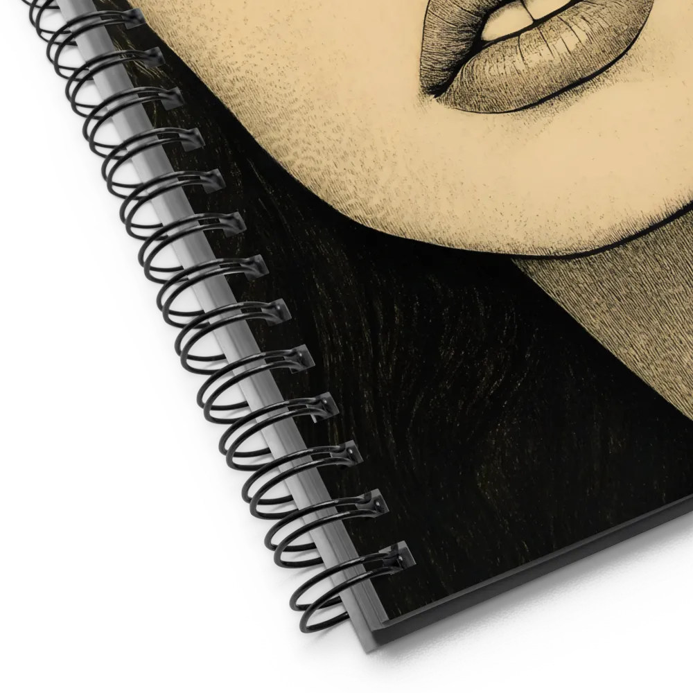Illustrative Beauty Portrait 
 Spiral Notebook | 140 pages