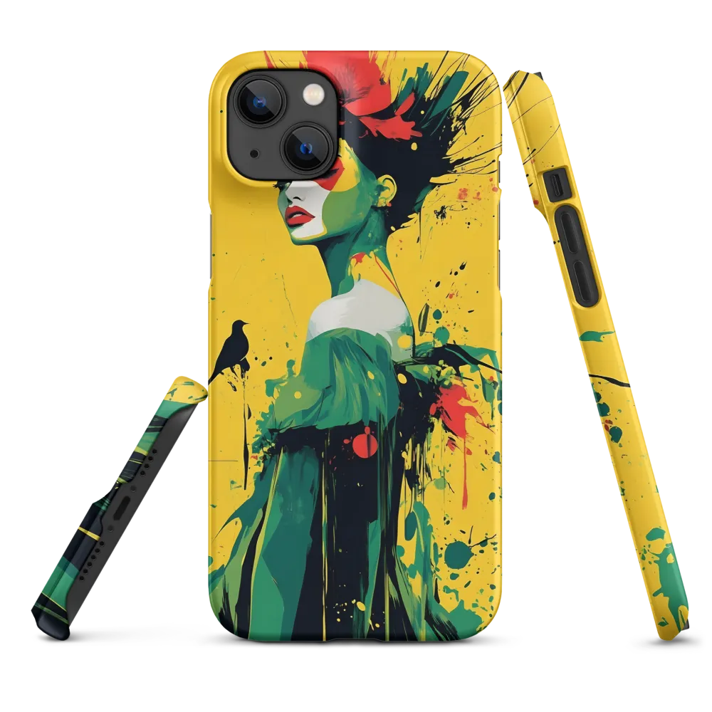 Vibrant Abstract Woman Portrait | Phone Case