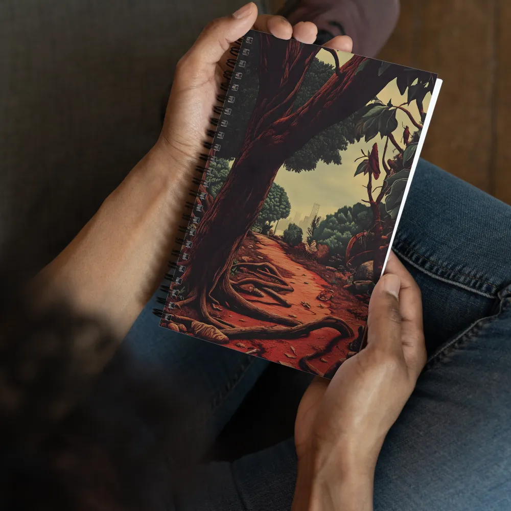 Nature's Edge City Path 
 Spiral Notebook | 140 pages