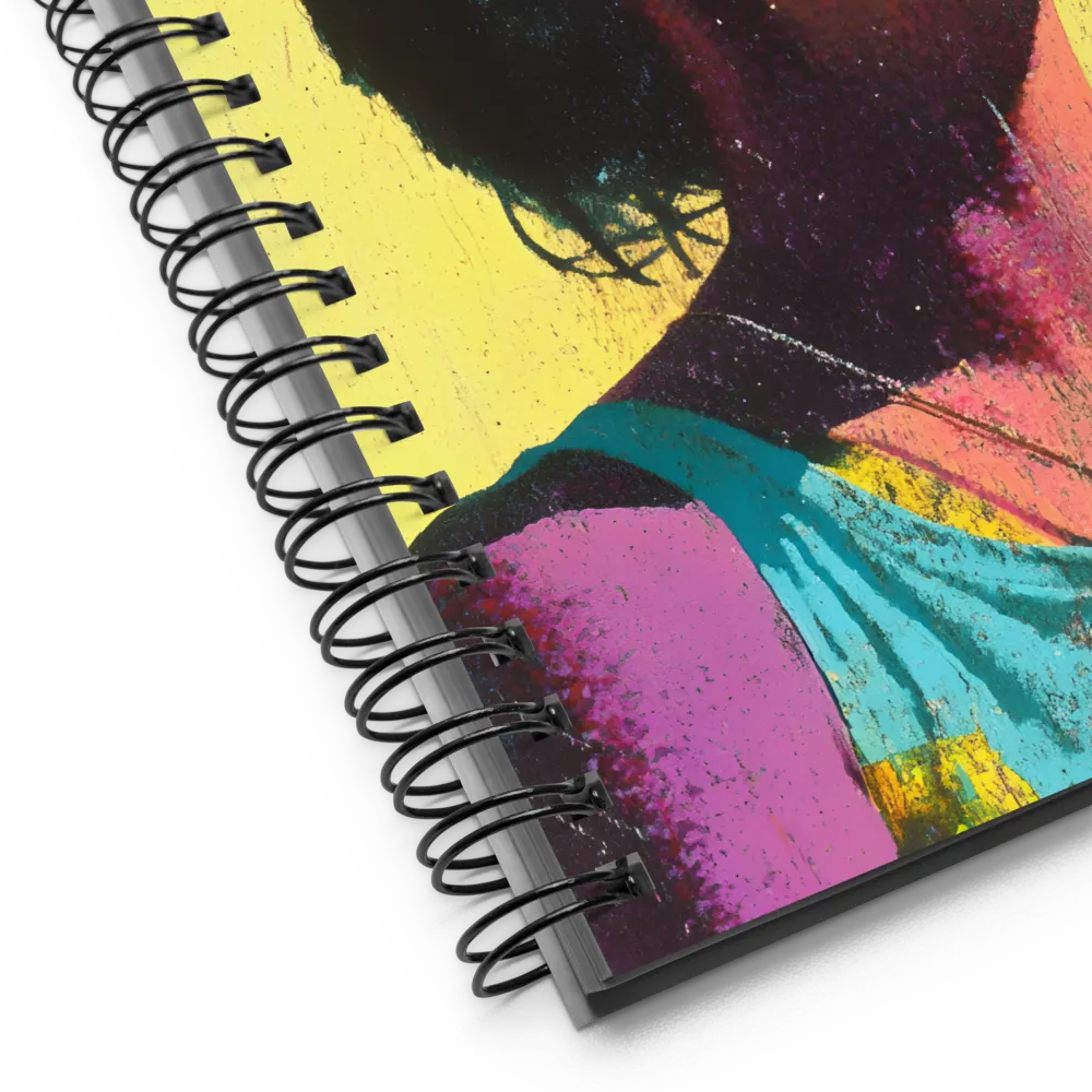 Upward Gaze in Halftone 
 Spiral Notebook | 140 pages