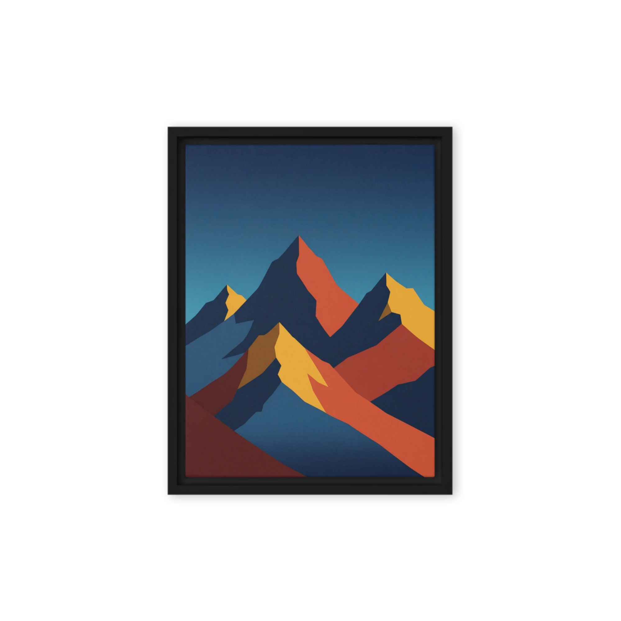 Geometric Mountain Landscape