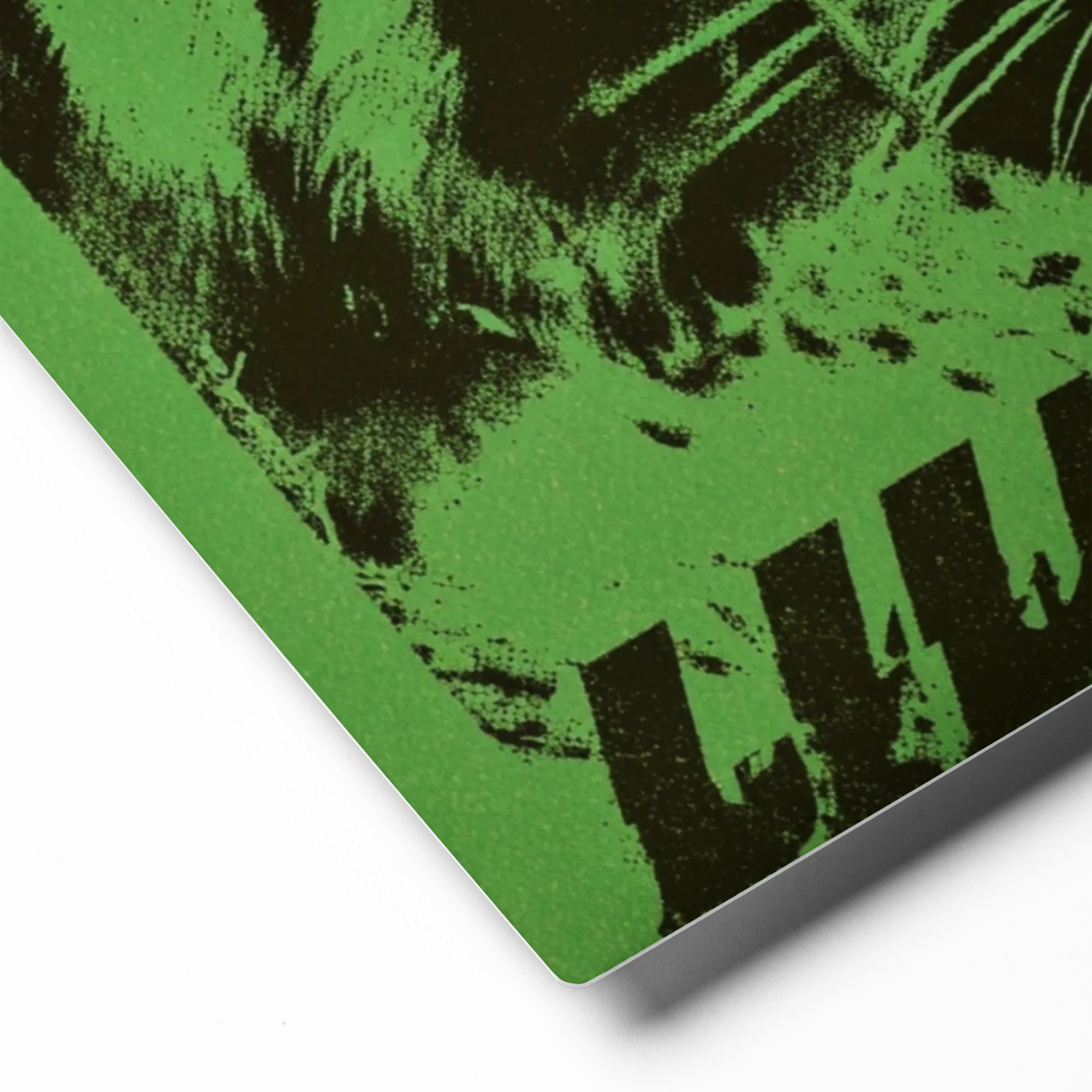 Green Halftone Leopard | Art Print