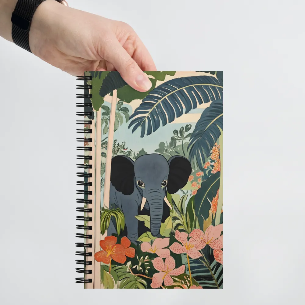 Elephant in the Tropical Jungle 
 Spiral Notebook | 140 pages