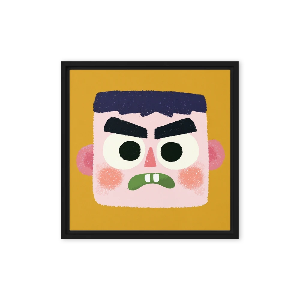 Grumpy Boy Portrait | Art Print