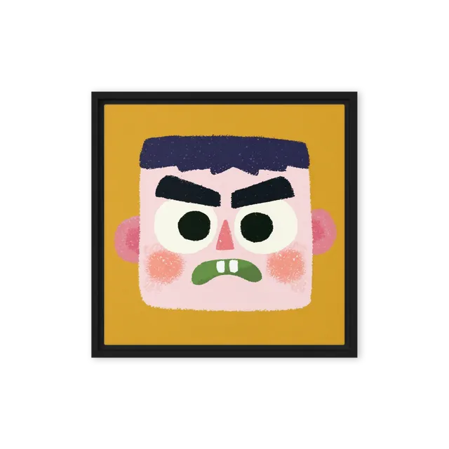 Grumpy Boy Portrait | Art Print